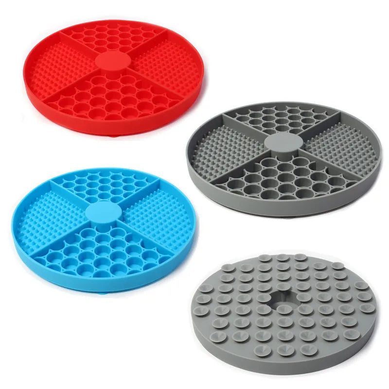 Pet Supplies Silicone Licking Mat Cat Slow Feeder with Suction Cup Slow Feeding Pad Dog Licking Pad Anxiety-Relieving Utensils