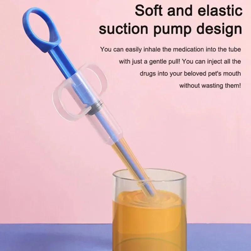 1PC Pet Propulsive Silicone Drug Feeder Tablet Liquid Comfortable Dog and Cat Universal Safe, Easy to Clean and Use Repeatedly