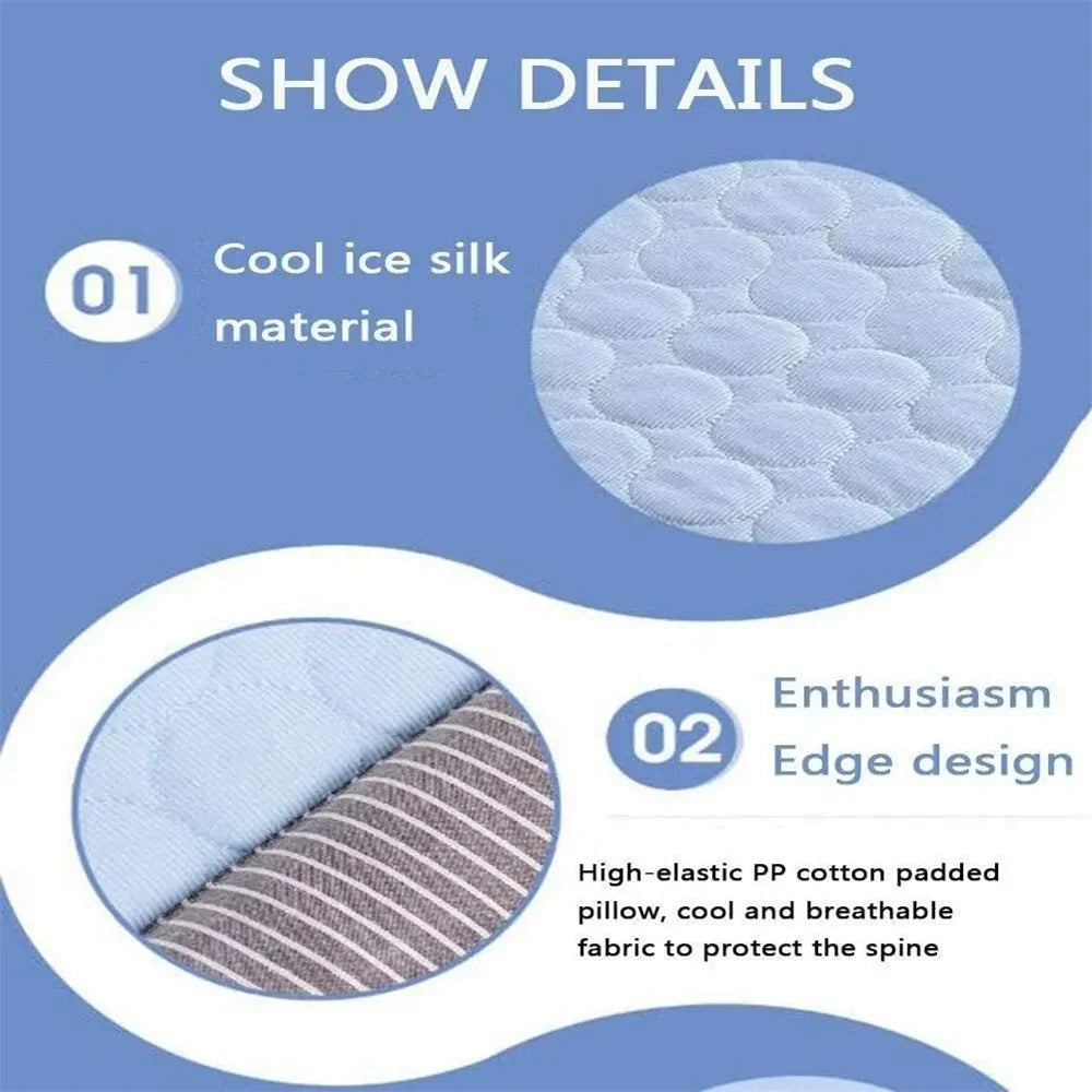 Dog Mat Cooling Summer Pad Mat for Dogs Cat Blanket Sofa Breathable Pet Dog Bed Summer Washable for Small Medium Large Dogs