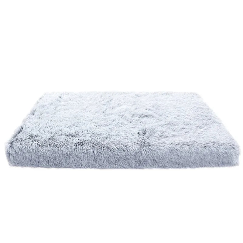 Plush Square Dog Mattress Removable Washable Kennel Dog Bed Mat Super Soft Sleeping Pet Bed for Small Medium Large Dogs