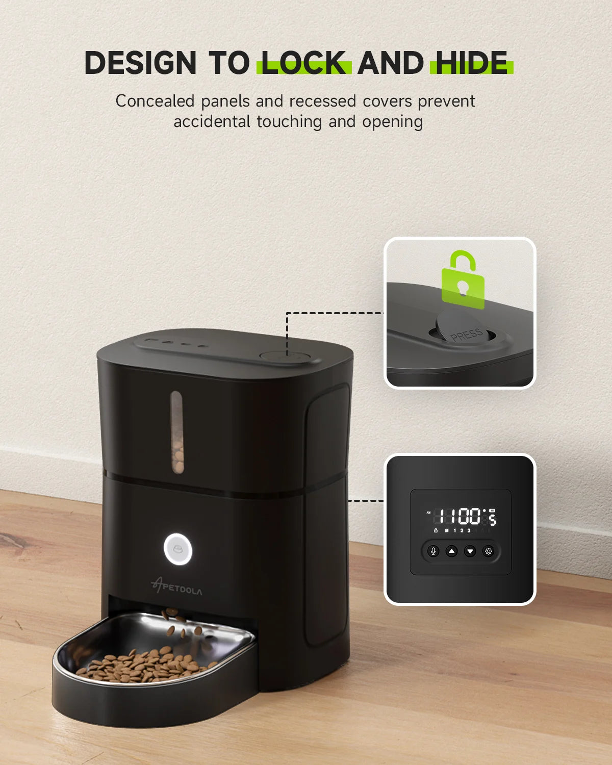Automatic Cat Feeder Pet Smart Cat Food Dispenser Remote Control Wifi Button Timed Feeders for Cats Dog Accessories