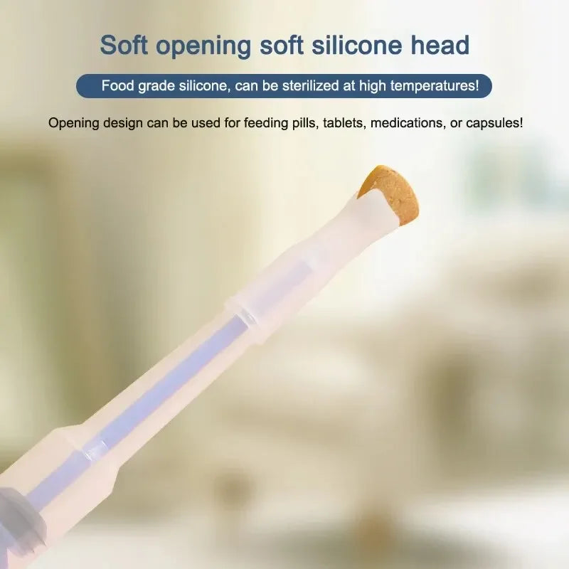1PC Pet Propulsive Silicone Drug Feeder Tablet Liquid Comfortable Dog and Cat Universal Safe, Easy to Clean and Use Repeatedly