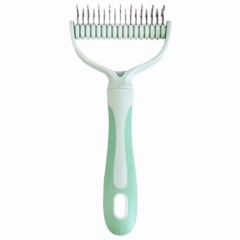Dog Comb Stainless Steel Dog Brush Double-Sided Combs for Cat Hair Knot Opening Pet Hair Remover Pet Grooming Knife Dogs Brush