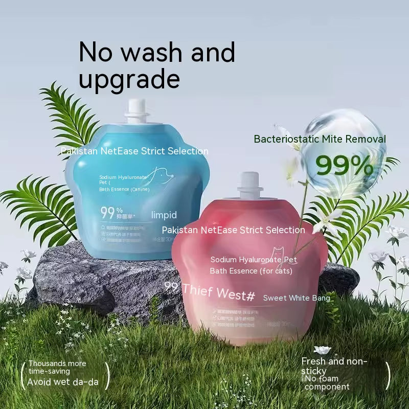Pet Wash Free Gloves Cleaning Pet Decontamination Cleaning Massage Grooming Dog and Cat Supplies Wash Free Essence Gloves
