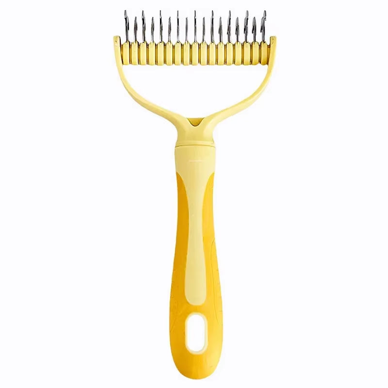 Dog Comb Stainless Steel Dog Brush Double-Sided Combs for Cat Hair Knot Opening Pet Hair Remover Pet Grooming Knife Dogs Brush