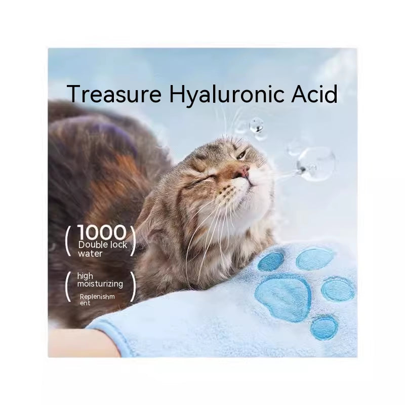 Pet Wash Free Gloves Cleaning Pet Decontamination Cleaning Massage Grooming Dog and Cat Supplies Wash Free Essence Gloves