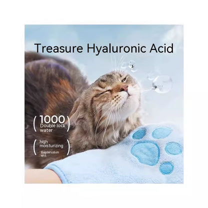 Pet Wash Free Gloves Cleaning Pet Decontamination Cleaning Massage Grooming Dog and Cat Supplies Wash Free Essence Gloves