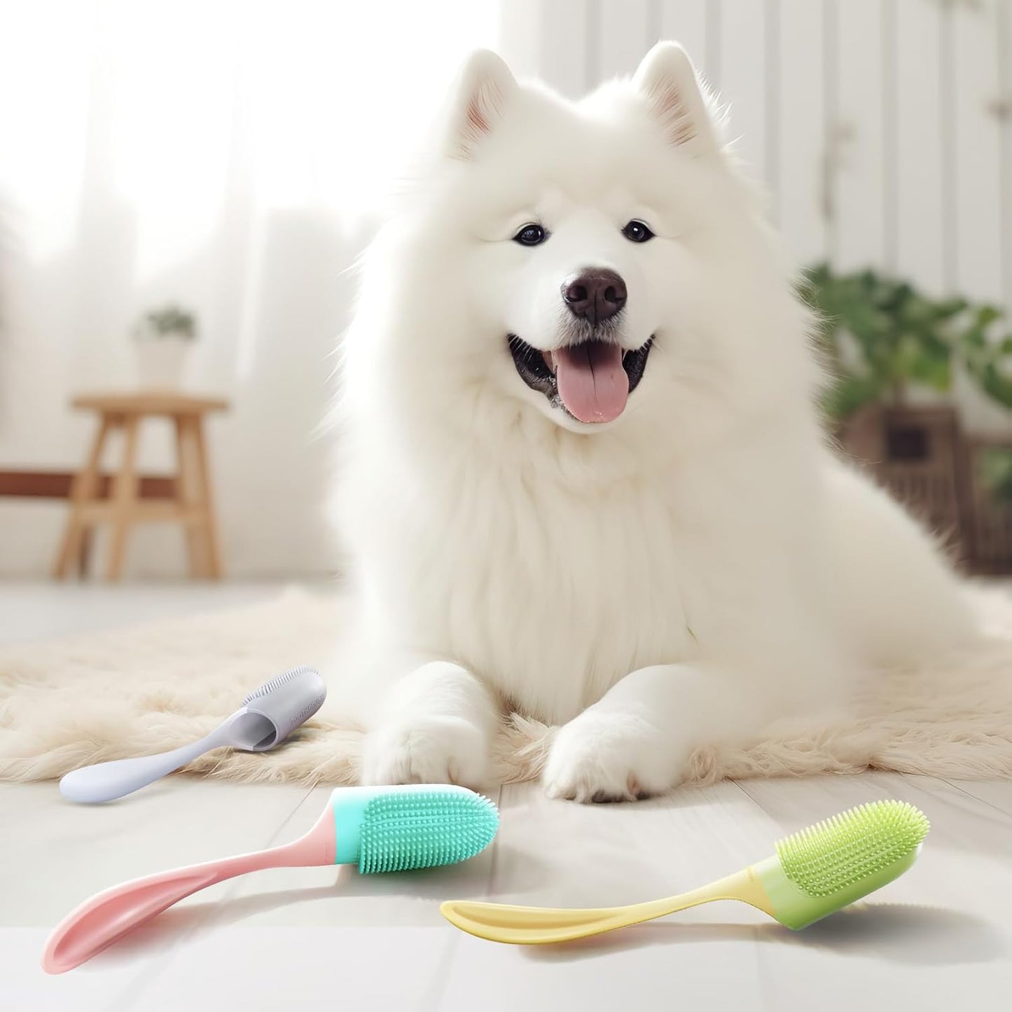 Pet Silicone Teeth Fingertips Cleaner