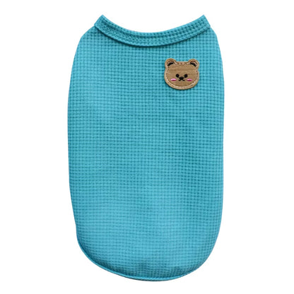 Bear Vest Pet Dog Clothes Cat Solid T-Shirt Clothing Dogs Thin Small Fashion Chihuahua Cotton Summer Kedi Katten Cat Costume Pug