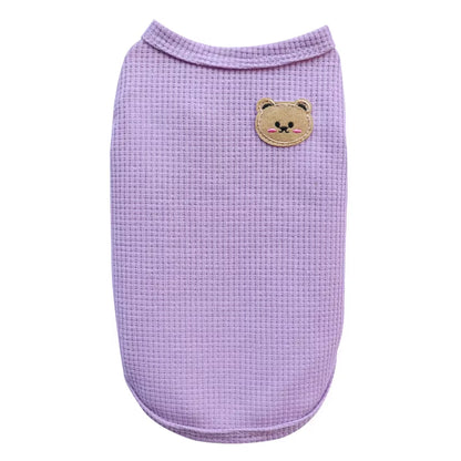 Bear Vest Pet Dog Clothes Cat Solid T-Shirt Clothing Dogs Thin Small Fashion Chihuahua Cotton Summer Kedi Katten Cat Costume Pug