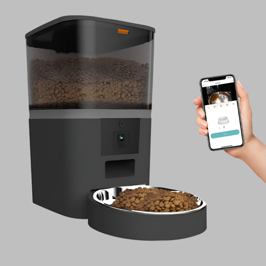 4L Automatic Cat Feeder Smart Pet Feeder for Cats Small Dogs Food Dispenser with Camera Recorder Timing Quantitative Double Bowl