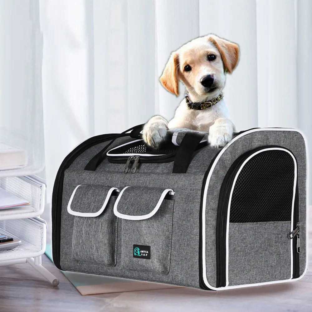 Portable Pet Cat Shoulder Bag Carrier Breathable Puppy Cat Bag Outdoor Travel Carrier Pet Transport Carrying Handbag for Cat Dog
