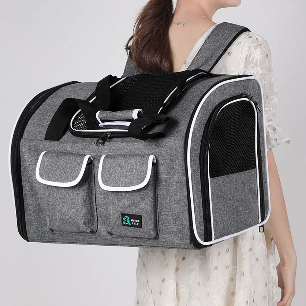 Portable Pet Cat Shoulder Bag Carrier Breathable Puppy Cat Bag Outdoor Travel Carrier Pet Transport Carrying Handbag for Cat Dog