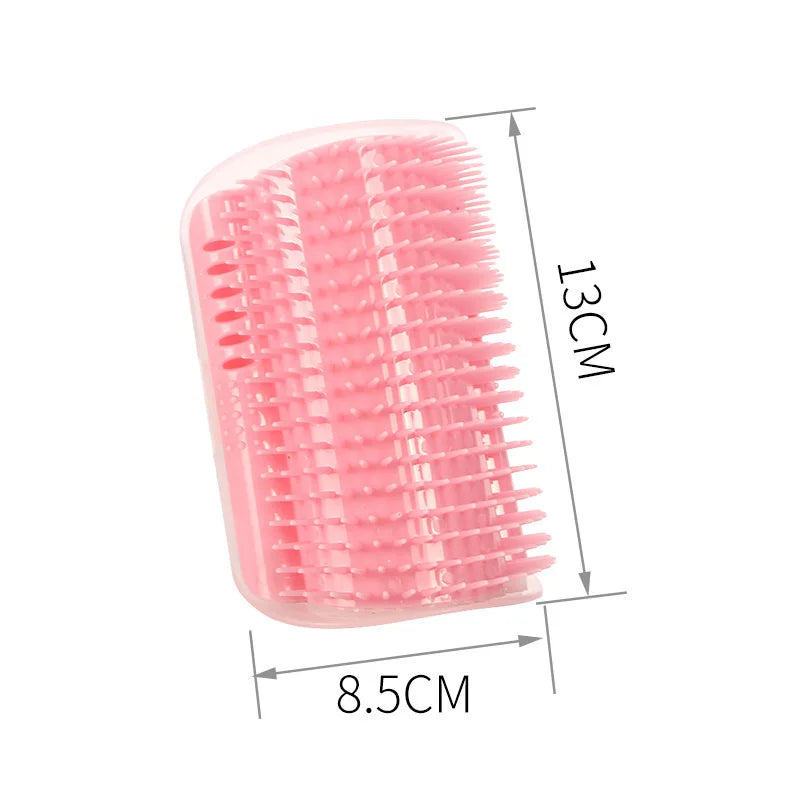 Cat Brush Comb Cat Toy with Catnip Cat Wall Brush Corner Cat Massage Self Groomer Comb Cat Rub the Face with a Tickling Comb Pet