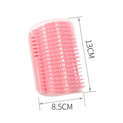 Cat Brush Comb Cat Toy with Catnip Cat Wall Brush Corner Cat Massage Self Groomer Comb Cat Rub the Face with a Tickling Comb Pet