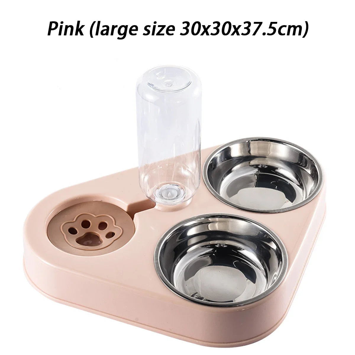 Non-Slip and Knock Resistant Dog Bowl Stainless Steel Water Food Self-Service Feeder Pet Feeding Drinking Bowl for Dogs and Cats