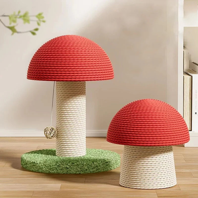 Mushroom Shaped Cat Scratcher Scratch Resistant and Wear-Resistant Cat Grinding Claw Tool Kitten Furniture Cat Scratch Board