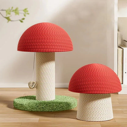 Mushroom Shaped Cat Scratcher Scratch Resistant and Wear-Resistant Cat Grinding Claw Tool Kitten Furniture Cat Scratch Board