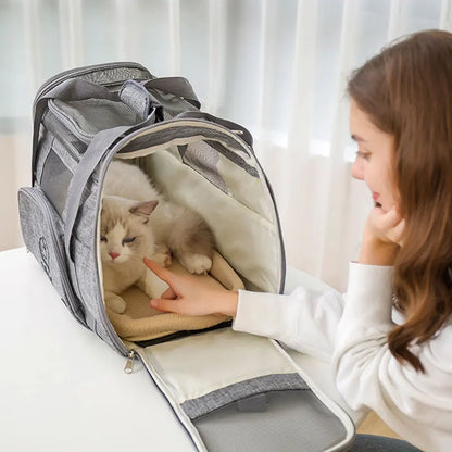 Breathable Pet Dog Cat Carrier Bag Outdoor Travel Cats Carriers Backpacks Portable Shoulder Bags Puppy Pet Carrying Bag Supplies