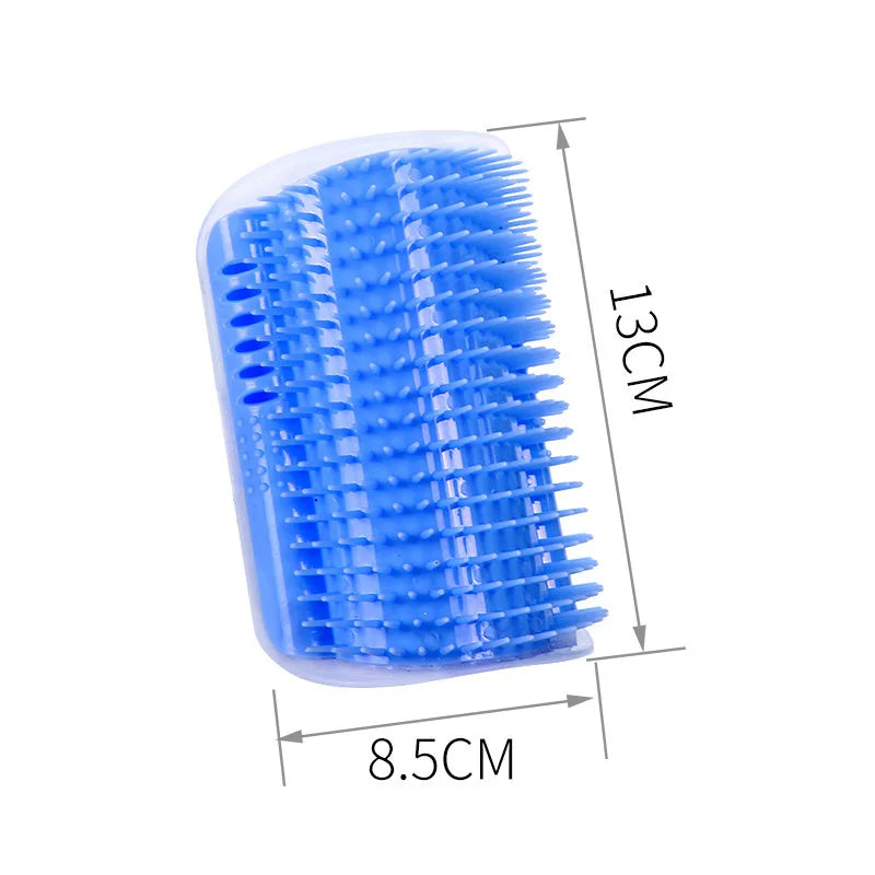 Cat Brush Comb Cat Toy with Catnip Cat Wall Brush Corner Cat Massage Self Groomer Comb Cat Rub the Face with a Tickling Comb Pet
