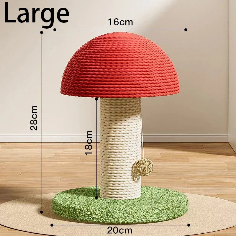Mushroom Shaped Cat Scratcher Scratch Resistant and Wear-Resistant Cat Grinding Claw Tool Kitten Furniture Cat Scratch Board