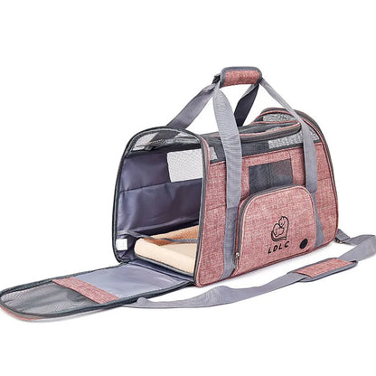 Breathable Pet Dog Cat Carrier Bag Outdoor Travel Cats Carriers Backpacks Portable Shoulder Bags Puppy Pet Carrying Bag Supplies