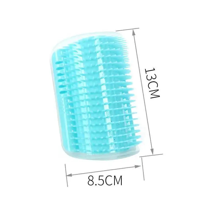 Cat Brush Comb Cat Toy with Catnip Cat Wall Brush Corner Cat Massage Self Groomer Comb Cat Rub the Face with a Tickling Comb Pet