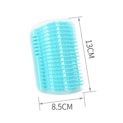 Cat Brush Comb Cat Toy with Catnip Cat Wall Brush Corner Cat Massage Self Groomer Comb Cat Rub the Face with a Tickling Comb Pet