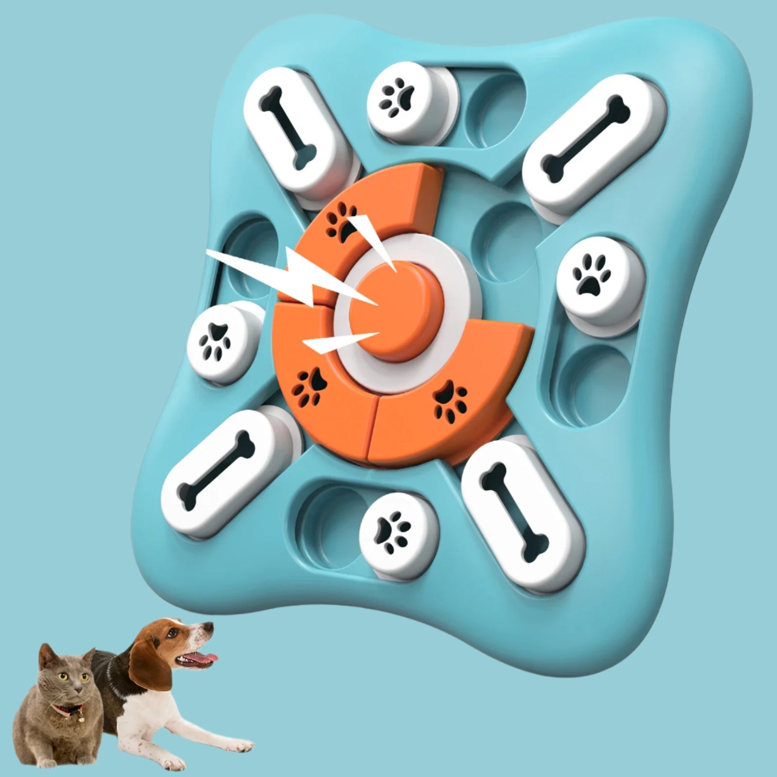 Dog Puzzle Toys for IQ Training & Mental Enrichment, Interactive Dog Toys for Large Medium Small Dogs，Dog Treat Puzzle Dispensin