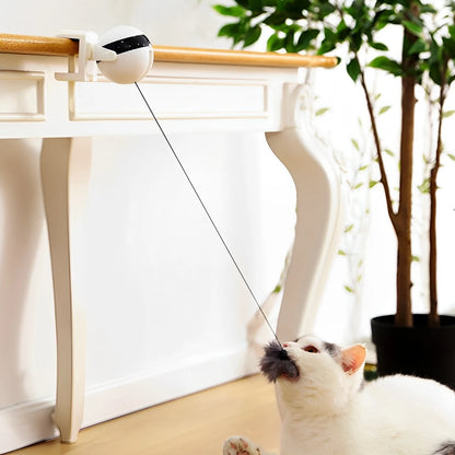 2025 Interactive Automatic Cat Toy with Retractable Design Easy Install & Disassembly Exciting Curiosity Play for Cats