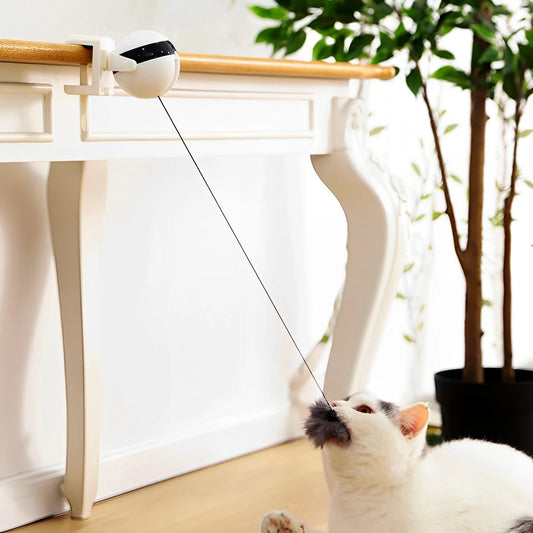 2025 Interactive Automatic Cat Toy with Retractable Design Easy Install & Disassembly Exciting Curiosity Play for Cats