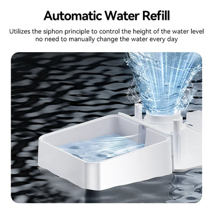 8.5L Automatic Pet Feeder with Gravity Water Fountain 2In1 WIFI Remote Control Cat Kibble Dispenser Water Refill Drinker