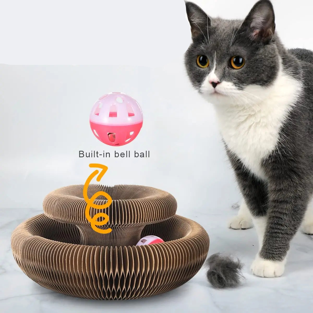 Magic Organ Cat Toy Cats Scratcher Scratch Board round Corrugated Scratching Post Toys for Cats Grinding Claw Cat Accessories