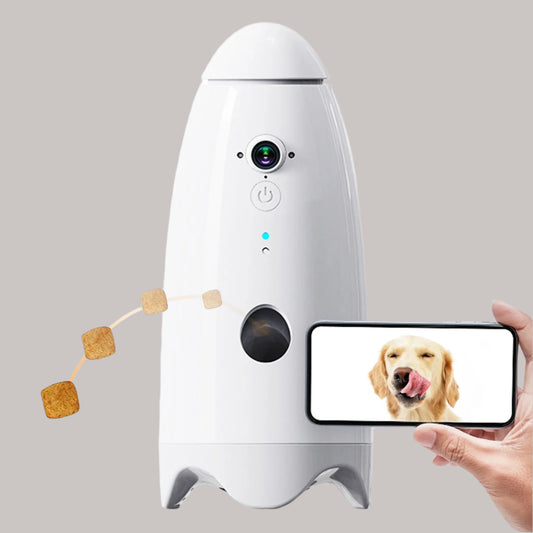 Smart 1080P Dog Camera 180° View with Treat Dispenser - Interactive Pet Feeder and Monitoring System Designed for Dogs