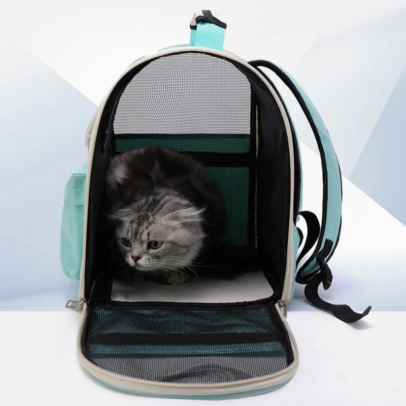 Cat Carrier Bags Windproof Outdoor Travel Backpack for Cat Small Dogs Transport Carrying Bag Cat Backpack Carriers with Cushion