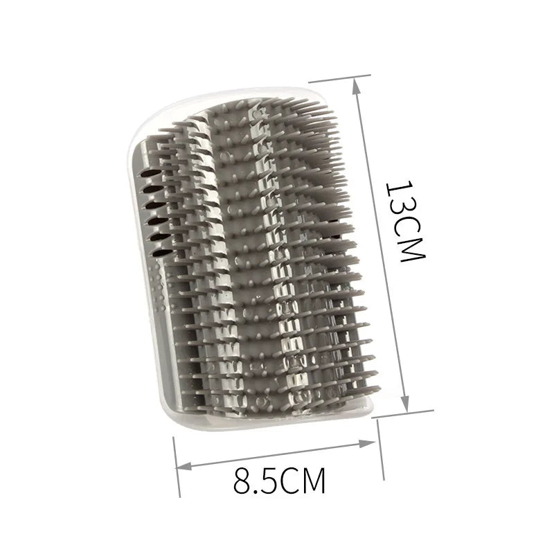 Cat Brush Comb Cat Toy with Catnip Cat Wall Brush Corner Cat Massage Self Groomer Comb Cat Rub the Face with a Tickling Comb Pet