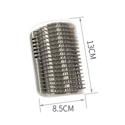 Cat Brush Comb Cat Toy with Catnip Cat Wall Brush Corner Cat Massage Self Groomer Comb Cat Rub the Face with a Tickling Comb Pet