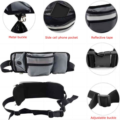 Dog Training Waist Bag Multi-Functional Outdoor Pet Feeding Bag Pet Portable Belt Accompanying Dogs Treat Pouch for Polyester