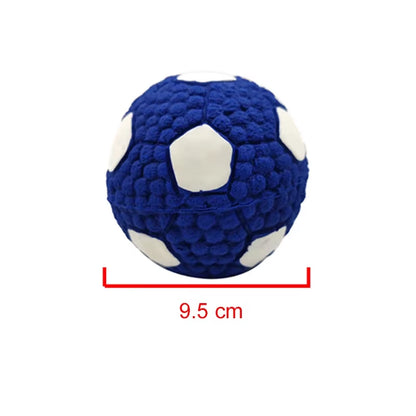 New Pet Dog Natural Latex Sound Toy Ball Rugby Volleyball Soccer anti Bite Interactive Dogs Teething Chewing Toys Pet Products