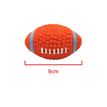 New Pet Dog Natural Latex Sound Toy Ball Rugby Volleyball Soccer anti Bite Interactive Dogs Teething Chewing Toys Pet Products